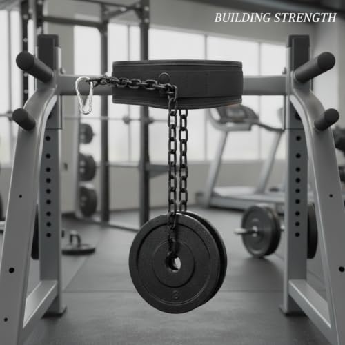 Strength Athletes Weighted Dip Belt with Iron Chain for Pull Ups and Dips, Heavy Duty Training Gear