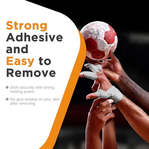 OK TAPE 4 Rolls White Athletic Tape, Sports Tape, Very Strong Easy Tear Wrist Ankle Tape, No Sticky Residue | Athletes, Medical, Athletic Trainers- 1.5inch x 15yards - color: White-4 Rolls, size: 15 yards