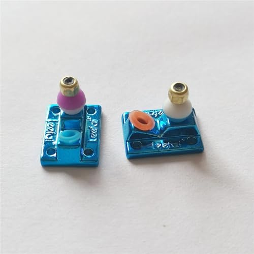 Fingerboard Truck Base with Soft PU Bushing Pivot Cup for Finger Skate Board Professional Mini Skateboard(Regular Blue) - color: Regular Blue