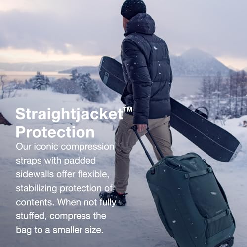 Osprey Sojourn Shuttle 36"/130L Wheeled Duffel Luggage, Koseret Green - color: Koseret Green, size: 36"/130L