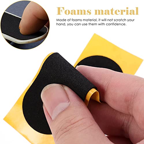 WINDIR 24pcs Grip Tape for Fingerboards,Precut 28×100mm Pro Finger Toys Foam Grip Tape, Professional Black Wooden MiNi Skateboards (24pcs Precut) - color: 24pcs Precut