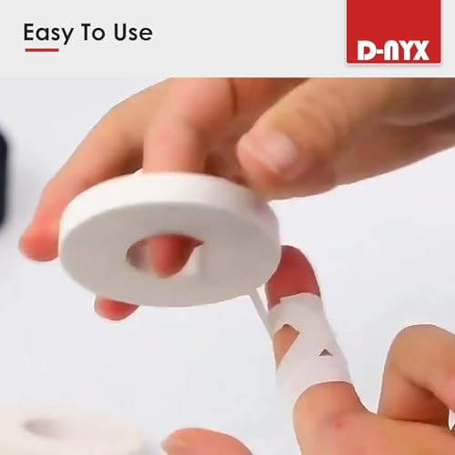 Finger Tape Athletic Sports Wrap, Black or White 0.3 inch or 1.5 inch Rock Climbing BJJ Jiu Jitsu MMA Grappling Martial Arts Volleyball Weight Training Wrestling Hand Tape (White, 0.3 inch)