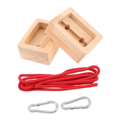 ABOOFAN 2pcs Portable Wooden Rock Climbing Hangboard for Finger Strength Training with Simulated Grip Design, Climbing Board for Doorway Use in Outdoor Fitness Routines