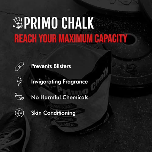 Primo Chalk Resealable Bag: Loose Chalk for Weightlifting, Rock Climbing, & Gymnastics, Made in The USA, Chalk Ball Refill for Superior Grip - size: 1 lb.