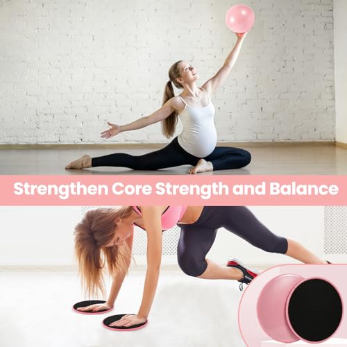 20PCS Pilates kit,Pilates Equipment Kit for Women with 13.5“Pilates Ring and Ball，Resistance Bands, Ankle Weights, Sliders & Grip Socks Accessories for Starter Home, Office & Travel
