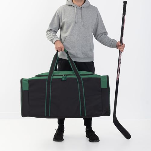 Jetstream Heavy Duty Multi Pocket Durable Sports Gym Equipment Travel Duffel Bag - color: XL 36" Green, size: 36IN
