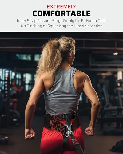 THEFITGUY Ultimate Dip Belt & Sled Pulling Belt | Ultimate Combination for Maximized versatility & strength
