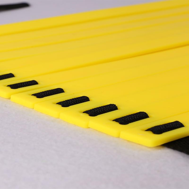 Training Ladder Nylon Rope PP Rope Adjustable Spacing Speed Footwork Practice Equipment (8m / 26.25ft 16 Rung)