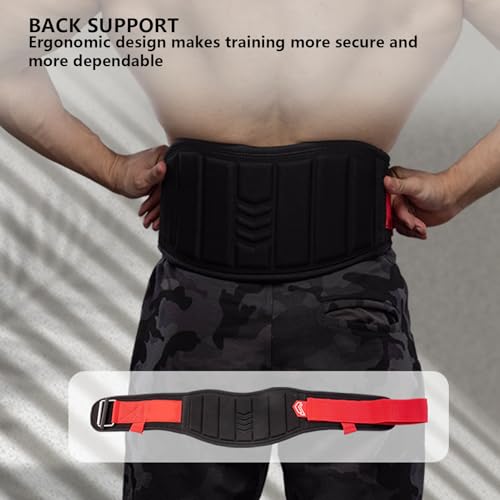 Weighted Pull Up Belt with Chain, Dip Belt for Workouts, Ergonomic & Breathable EVA Material for PullUps, Squats, Strength Training - color: S