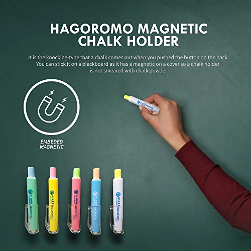 Hagoromo Chalk Holder with Magnet Attached [Green Cap and Chalk] - color: Green, style: Cap