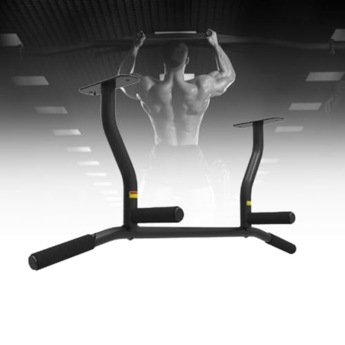 Joist Mount Pull Up Bar, Ceiling Mount Pull Up, Strength Training Pull-Up Bars, Bar with Multi-Grip Foam Grip, 40'' Wide, Pull Up Bar for Home Gym,Black-Straightrod - color: Black, size: Straightrod