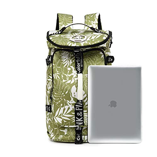 Kalesi Gym Duffle Bag Backpack 4-Way Waterproof with Shoes Compartment for travel Sport Hiking laptop (olive-green) - color: Olive-green