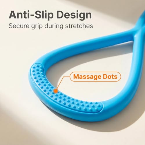 Figure 8 Resistance Band, Figure 8 Resistance Bands for Women Men,Resistance Band Figure for Working Out, Non-Slip Handles, Home Gym, Yoga & Physical Therapy - color: 25 LBS BLUE