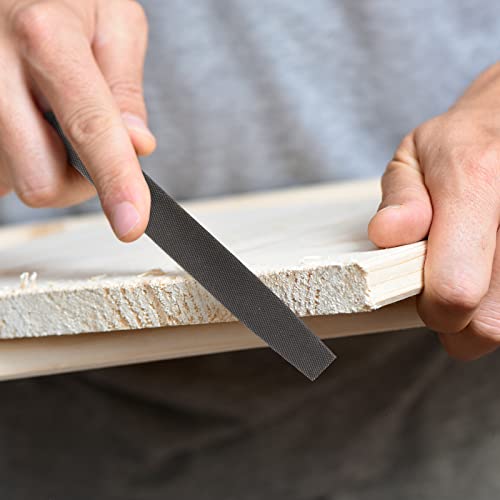6-inch Flat Medium Cut File, Double Cut Teeth, High Carbon Steel, Single Hand File Without Handle, Suitable for Shaping Metal, Wood, etc. - color: Flat File, size: 6 Inch