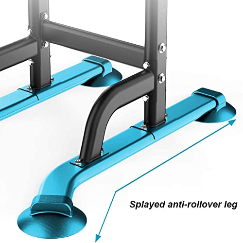SogesHome Pull Up Station Dip Station Dip Stand Power Tower Adjustable Height Multi-Functional Home Strength Training Fitness Workout Station