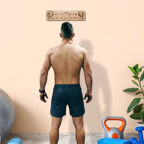 Wooden Hold Board Wall Climb Handle Frame Rock Climbing Pull Up Training | Climbing Wall Climb Handle Frame for Indoor Home Gym - color: A