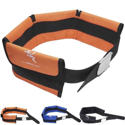 4 Neoprene Pocket Scuba Weight Belt，Spear Fishing Nylon-fit for Waist 32" to 52" - Quick-Release Buckle - color: Orange