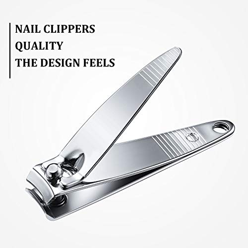 Mudder 100 Pieces Nail Clippers Set Bulk for Men Women Ultra Sharp Stainless Steel Fingernail Toenail Clippers Portable Travel Sturdy Trimmer Pointed Pedicure Manicure Care (Silver)