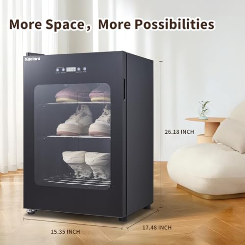 Shoe Dryer for Sneakers, 400W Boot Dryer for Work Boots with Pull-out Detachable Rack, Shoe Warmer with 3 Drying Mode, Timer