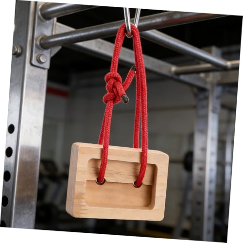 Happyyami 2pcs Wooden Climbing Hangboard for Rock Climbing Training, Portable Fingerboard with Easy Installation, Enhances Finger Strength for Indoor and Outdoor Fitness Routines