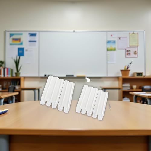 10Pcs Clear Plastic Chalk Holders Chalk Stick Holder Adjustable Cover Drawing Board Clips for Office, Writing and Correction Supplies