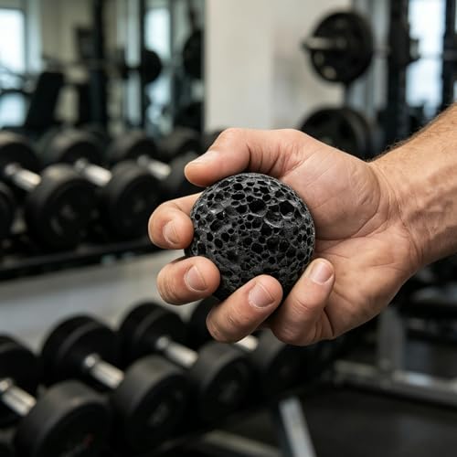 Round Stone Hand Grip Strengthener Muscle Strength Training Massage Ball for Climbing Gym and Callus Training Round Stone Hand Grip None Sweat Rock Climbing Trainer Calluses Polishing Trainer Muscle - color: 3cm