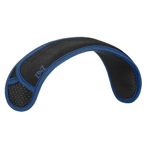 ZINZ Ultra Thick & Breathable Universal Shoulder Pad Cushion for Bag - Long & Comfort - color: Black&blue