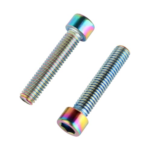 6Pcs Bike Screws M6x10 12 16 18 20 25 30 35mm Stainless Steel Socket Head Cap Allen Hex Bolt (Ranibow, M6 x30mm) - color: Ranibow, size: M6 x30mm