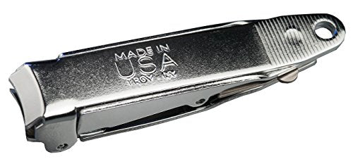 No-mes Fingernail Clipper, Made in USA, Catches Clippings, Built-in Nail File