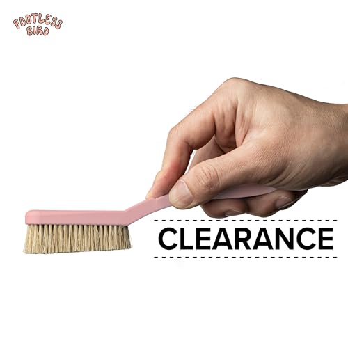 Rock Climbing & Bouldering Brush, Ergonomic, High Density Wild Boar's Thick Hair Bristles, 100% Recyclable, Strong Outdoor & Indoor Free Spiky Ring, Pink - color: Pink