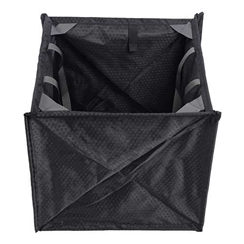 Rock Tree Climbing Rope Storage Basket Portable Folding Throwing Cord Frame Bag Heavy Duty Nylon Organizer Gear Equipment Carrier Pouch Black Outdoor Adventure