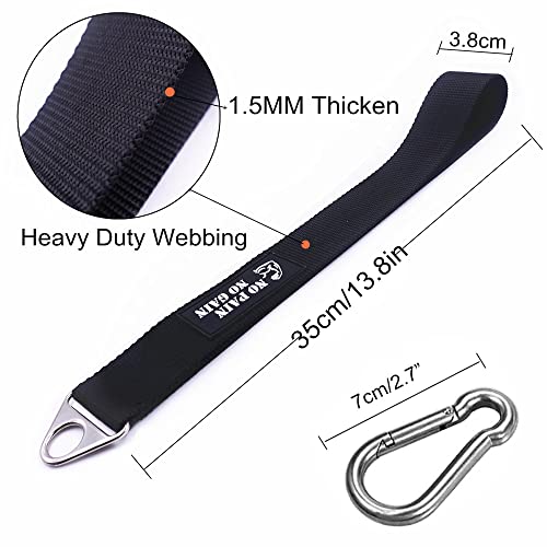 Arm Wrestling Training Strap Belt Hand Grip Arm Finger Forearm Exerciser Strengthener for Cable Machine and Free Weight - color: only strap ( not include loading pin )