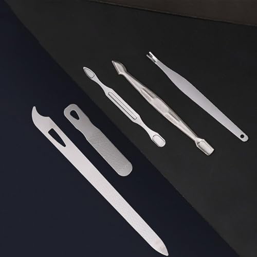 19 Pcs Manicure and Pedicure Kit with Portable Case Nail Grooming Tools for Travel Office and Home Use - color: Black