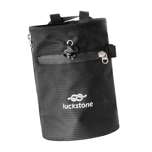 Menolana Rock Climbing Chalk Bag Adjustable Waist Belt Wear Resistant with Zipper Pocket for Bouldering Workout Disc Golf Pole Dancing