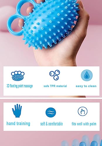 Hand Therapy Ball - Squeeze Balls for Grip Strengthening, Stress Relief, Yoga & Musicians