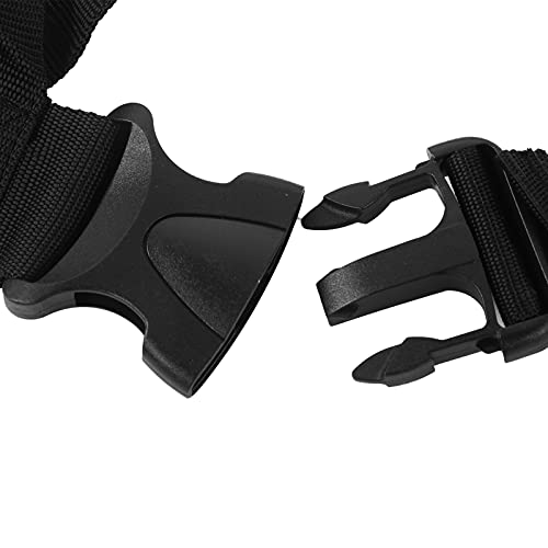 Weight Bearing Shoulder Strap, Nylon Resistances Strength Training Shoulder Bands Pulling Sled Harness Vest Bands with Pulling Strap for Football Workout - color: Black