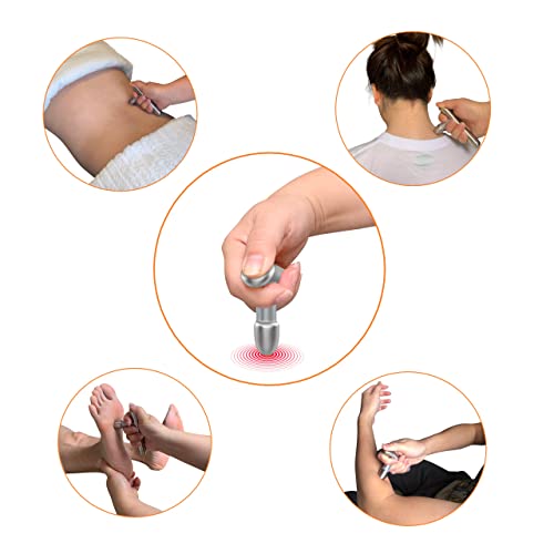 LittleMum T-Bar Massage Tool - Myofascial & Foot Reflexology Massager, Stainless Steel, Heavy Duty