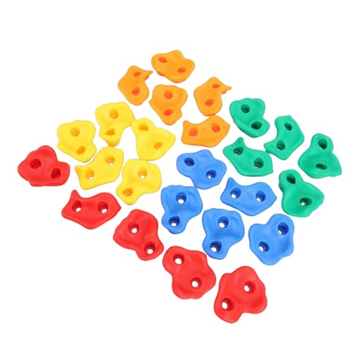 SUNGOOYUE Rock Climbing Holds Plastic Ergonomic Design Colorful Set for Indoor Outdoor Climbing Walls with Tactile Grip Skin Friendly Textured Surface