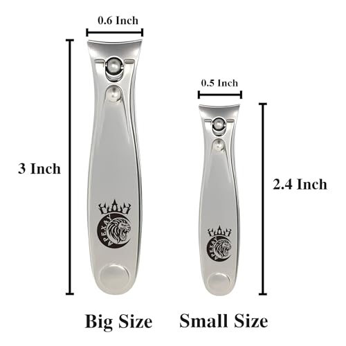 Made in Solingen, Germany - APEXAY Premium Professional Nail Clipper for Men & Women, Ultra Sharp Heavy Duty Surgical Stainless Steel, Maximum Durability (Large + Small) - size: Large + Small