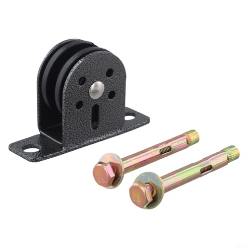 Fixed Pulley Block with Stainless Steel Sheave and Double Bearing System for 3mm-10mm Wire Rope,Silent Lifting Assembly up to 600 lbs for Gym Equipme