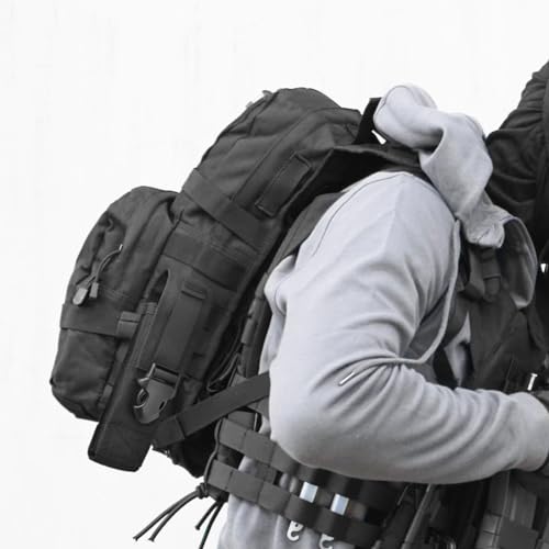 TRIWONDER Tactical Phone Pouch Molle, Smartphone Holster Bag EDC Utility Cellphone Lock Card Holder Organizer Fit for Waist Belt Case - color: 12 Black