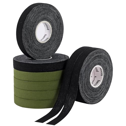 Bighorn Athletics Finger Tape, Female Tin, 0.5"x45ft,8Rolls,Mil Green/Black | Climbing tape with retro design tape holder for tension support & bouldering. EZ tear, strong adhesive, residue-free. - color: Military Green & Black