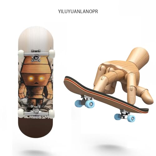 Wooden, pro Fingerboard 29mm Mini handboard、Premium Fingerboard Ideal for Dexterity maneuvers (Rage) - color: Rage