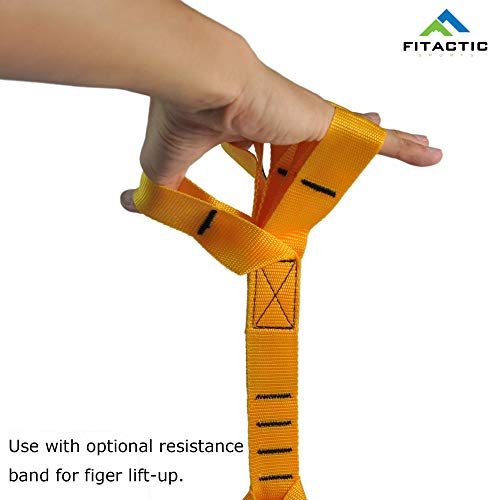 Upgraded 1 Pair Eagle Loops Grip for Finger Hand Wrist Arm Strengthening Training Bundle with 3.5 Inch Rock Climbing Solid Training Power Pull Up Ball Hold Grips for Straps