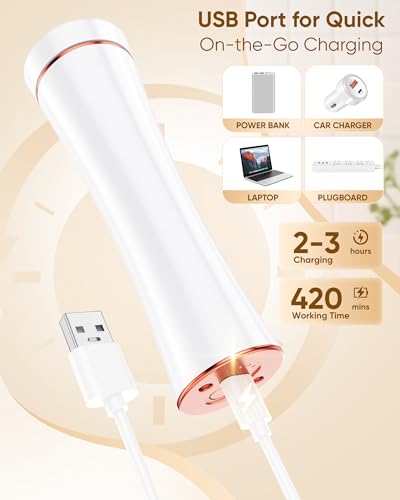 Electric Callus Remover for Feet, Rechargable Foot File | 3 Speeds Foot Callus Remover, Waterproof Pedicure Kit with Foot Cream, Professional Feet Care for Dead, Hard Cracked Dry Skin - color: White
