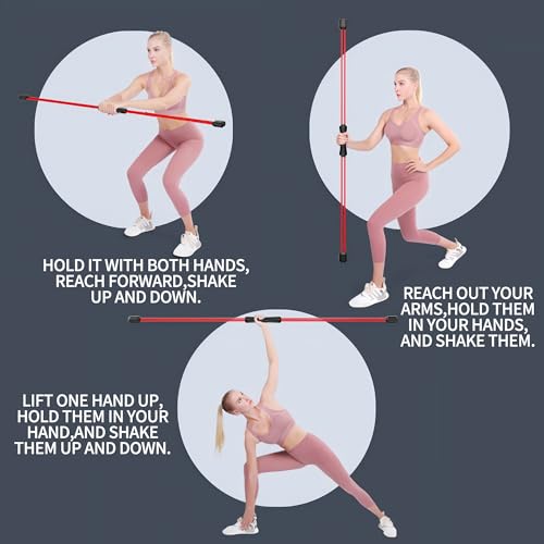 FlexBar & Mobility Stick – Shoulder Mobility Trainer, Swing Bar for Full Body Workout, Core Strength & Stability Training