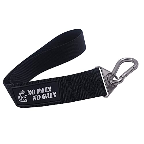 Arm Wrestling Training Strap Belt Hand Grip Arm Finger Forearm Exerciser Strengthener for Cable Machine and Free Weight - color: strap with 18mm loading pin