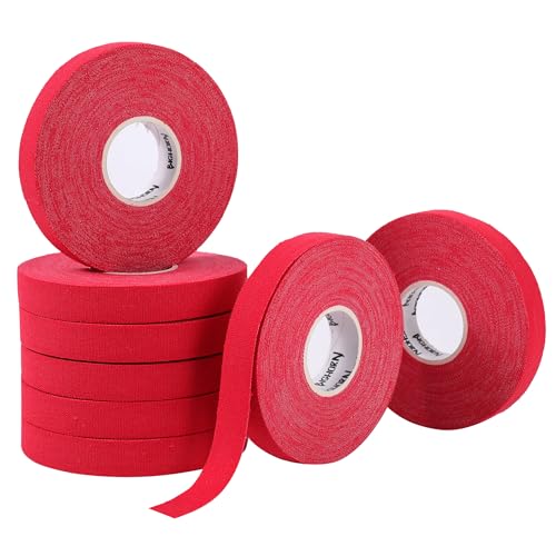 Bighorn Athletics Finger Tape, Female Climber Tin, 0.5" x 45ft, 8Rolls, Red | Climbing tape with retro design tape holder for tension support & bouldering. EZ tear, strong adhesive, residue-free. - color: Red