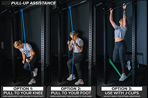 Serious Steel 41" Assisted Pull-up Band, Heavy Duty Resistance Band Sets, Stretching, Powerlifting, Resistance Training and Pull Up Assistance Bands - color: 2-Band Set (#2 #3)