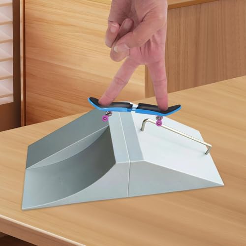 DYNWAVE Mini Finger Skateboard Ramp Gifts Finger Toy Multifunctional Training Props Hand Eye Coordination Accessories Sturdy Portable, Ramp - size: Ramp